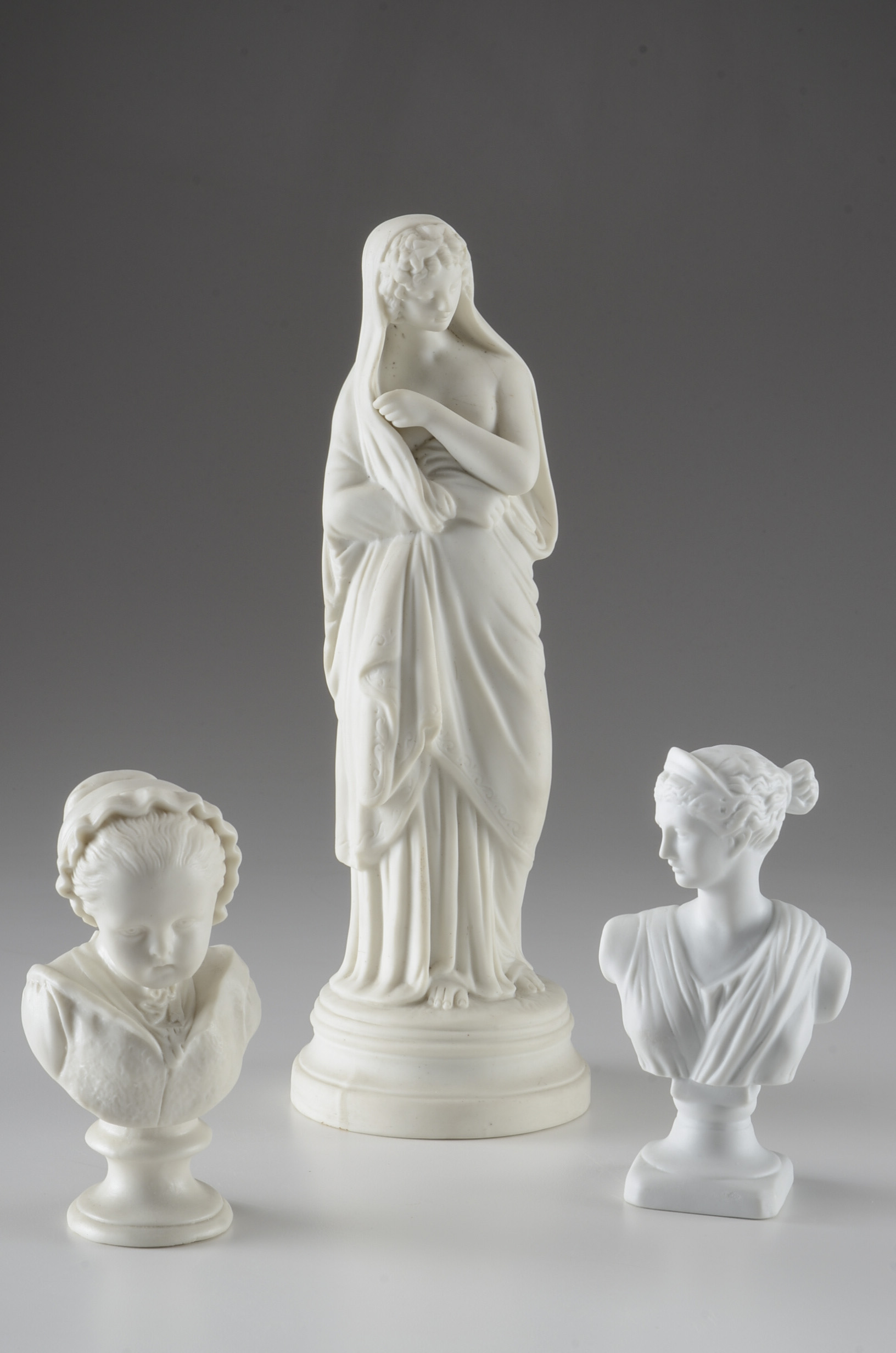 Three Victorian Parian Figurines