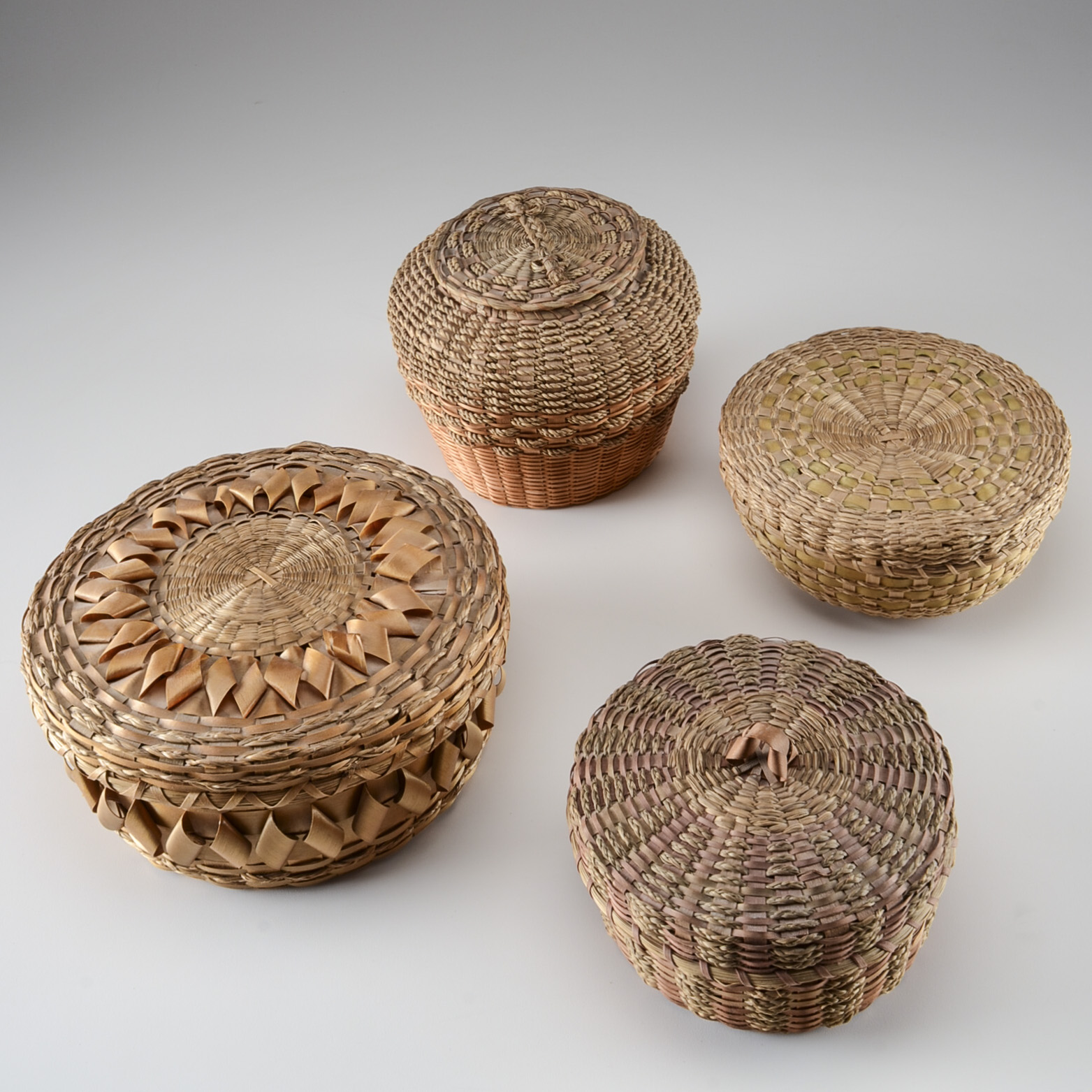 Four Native American Woven Baskets