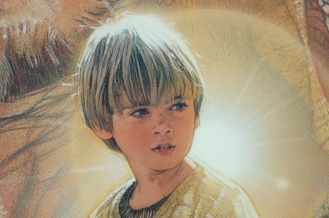 Framed Star Wars Episode I "The Phantom Menace" Promotional Movie Poster