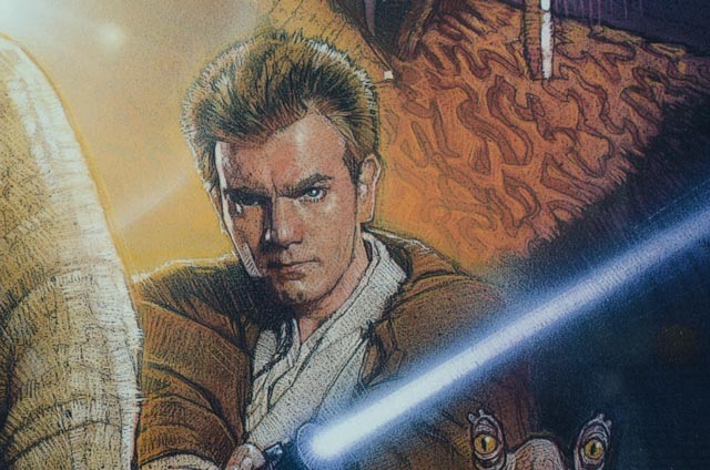 Framed Star Wars Episode I "The Phantom Menace" Promotional Movie Poster