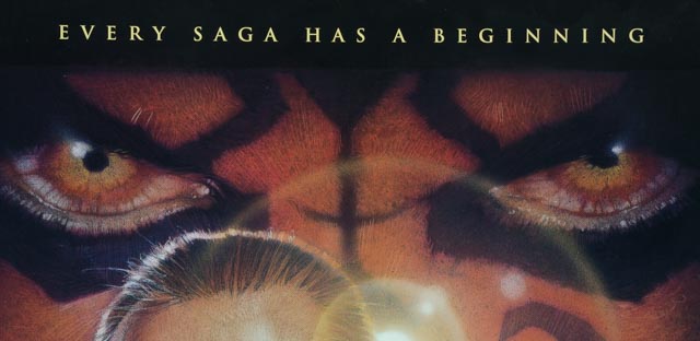 Framed Star Wars Episode I "The Phantom Menace" Promotional Movie Poster