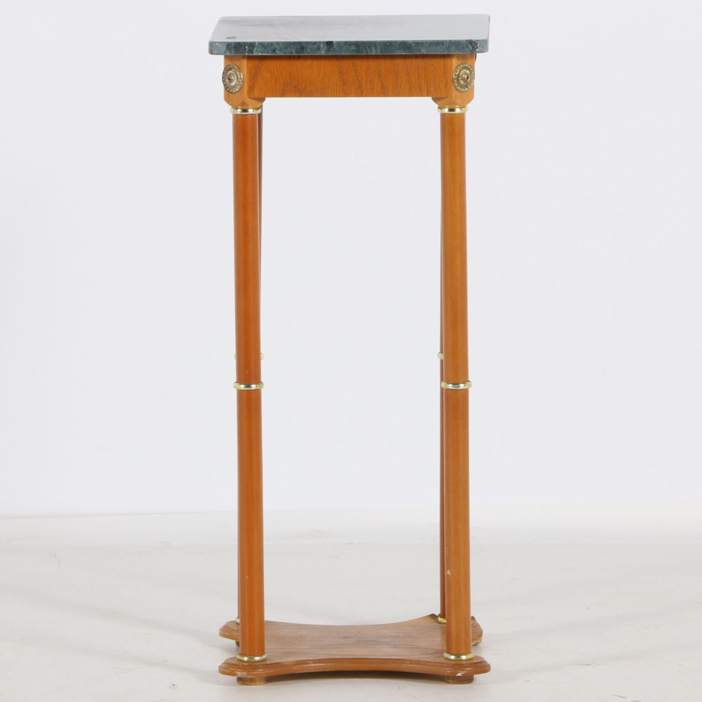 Marble Top Display Table / Plant Stand