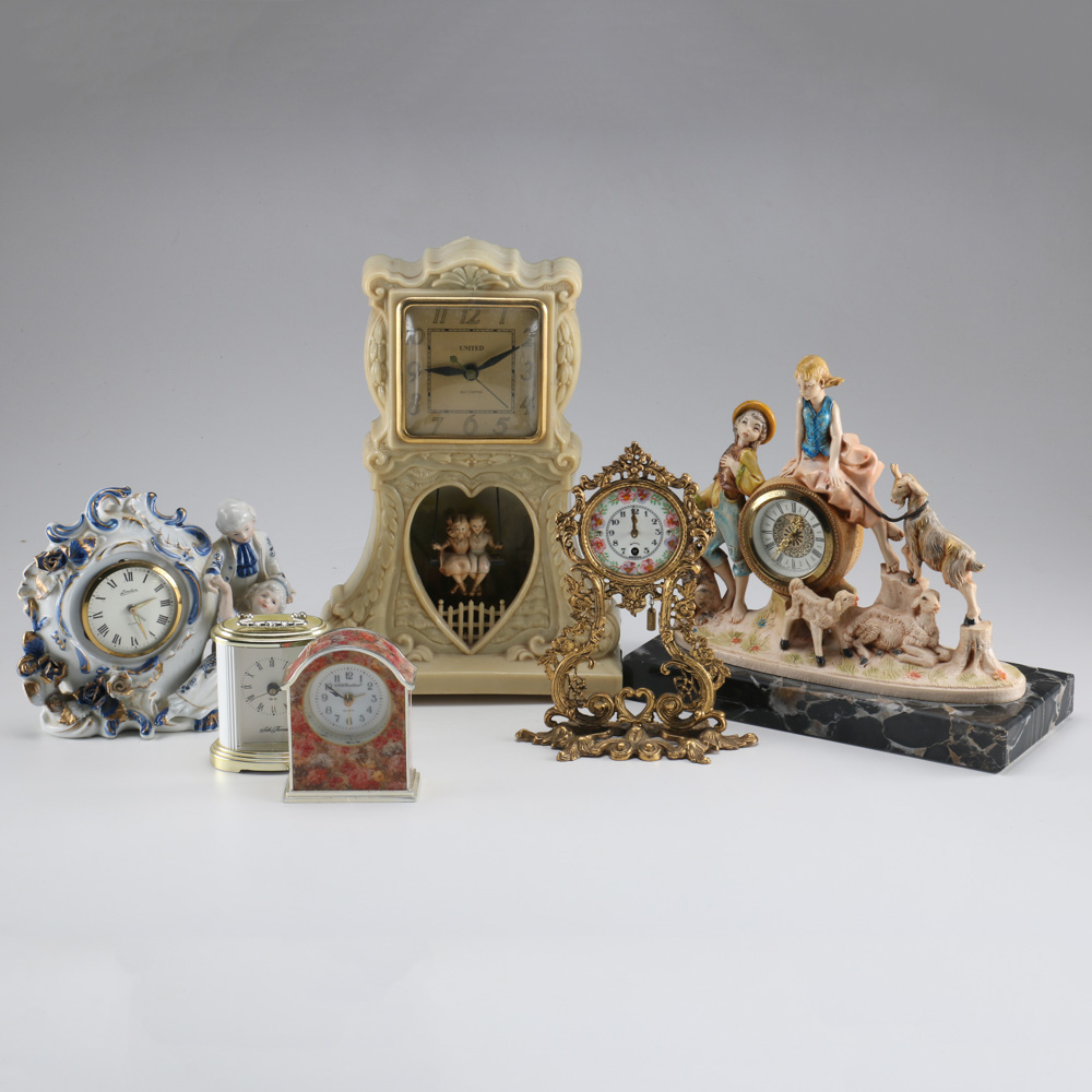 Assorted Collection of Vintage Clocks