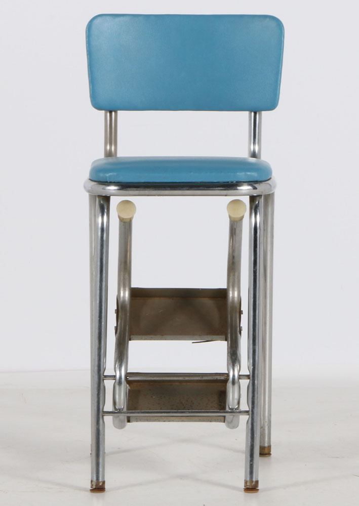 Mid-Century Chrome Stool