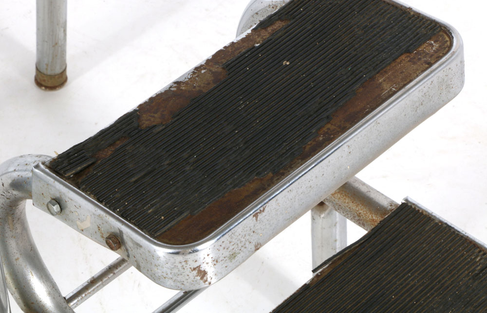 Mid-Century Chrome Stool