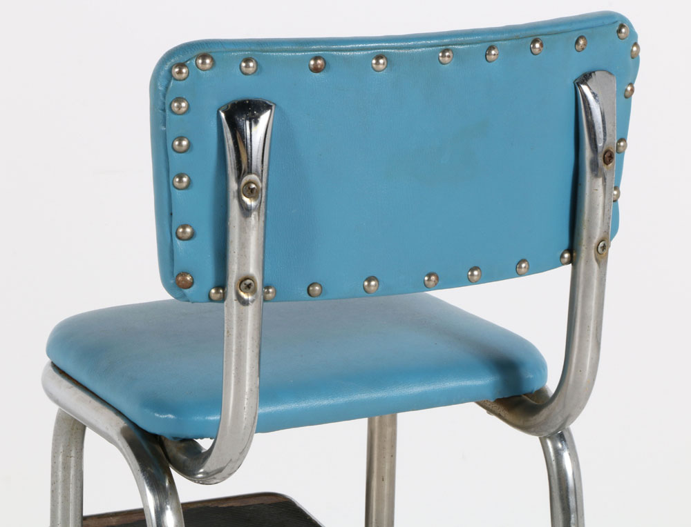 Mid-Century Chrome Stool