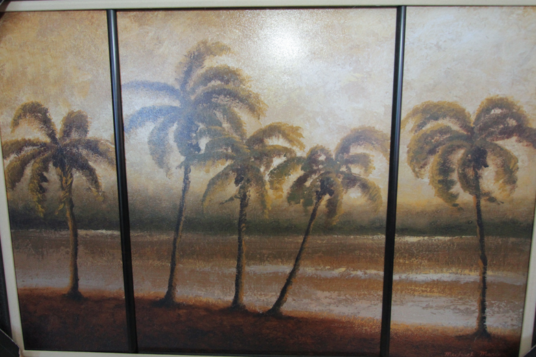 Michael Marcon "Tropical Escape" Framed Canvas Print
