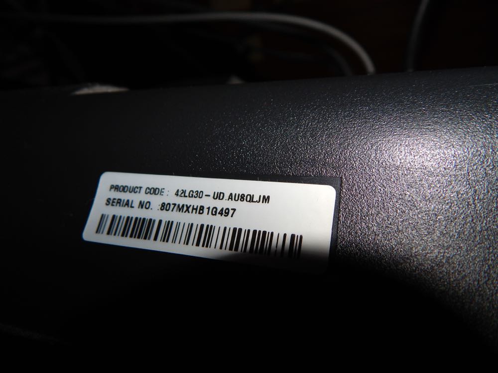 42" LG Plasma Television and Sylvania VHS/CD/DVD Player