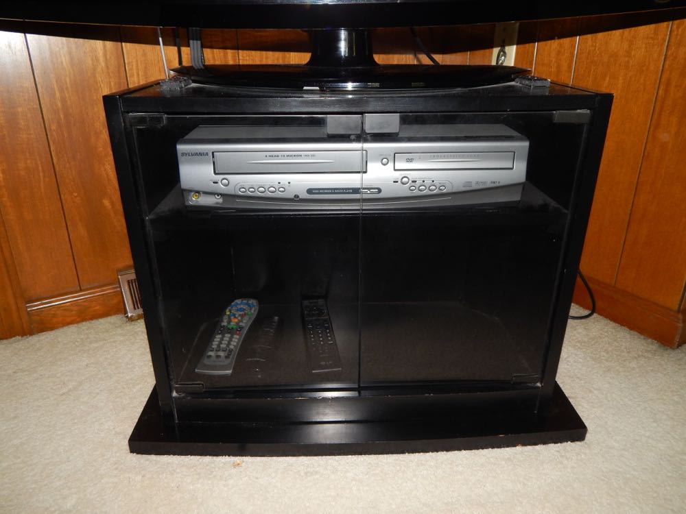 42" LG Plasma Television and Sylvania VHS/CD/DVD Player