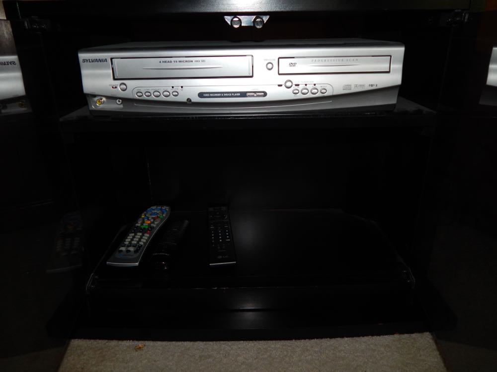 42" LG Plasma Television and Sylvania VHS/CD/DVD Player