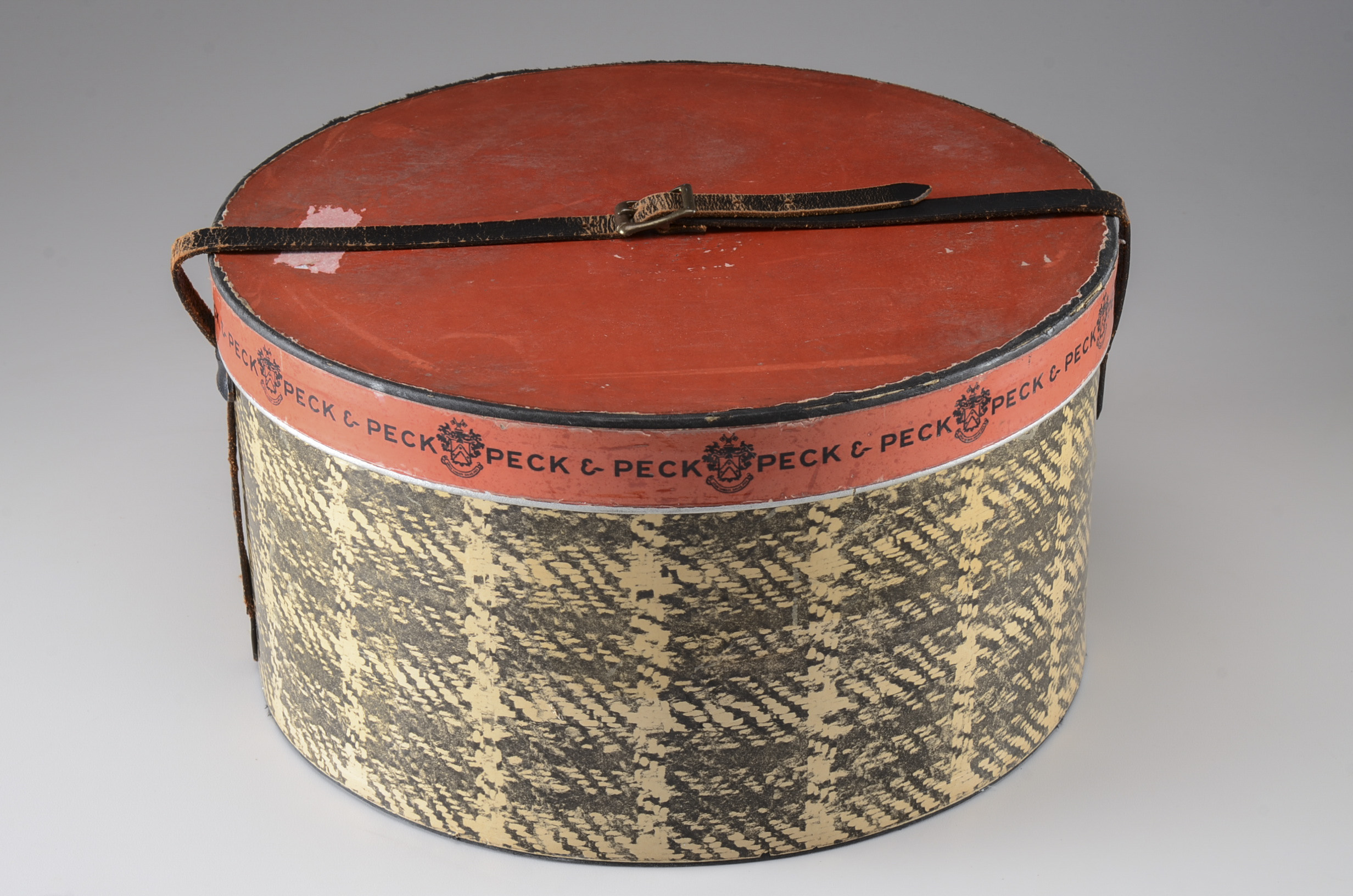 Nine Harmonicas and Collectibles in a Vintage Hat Box