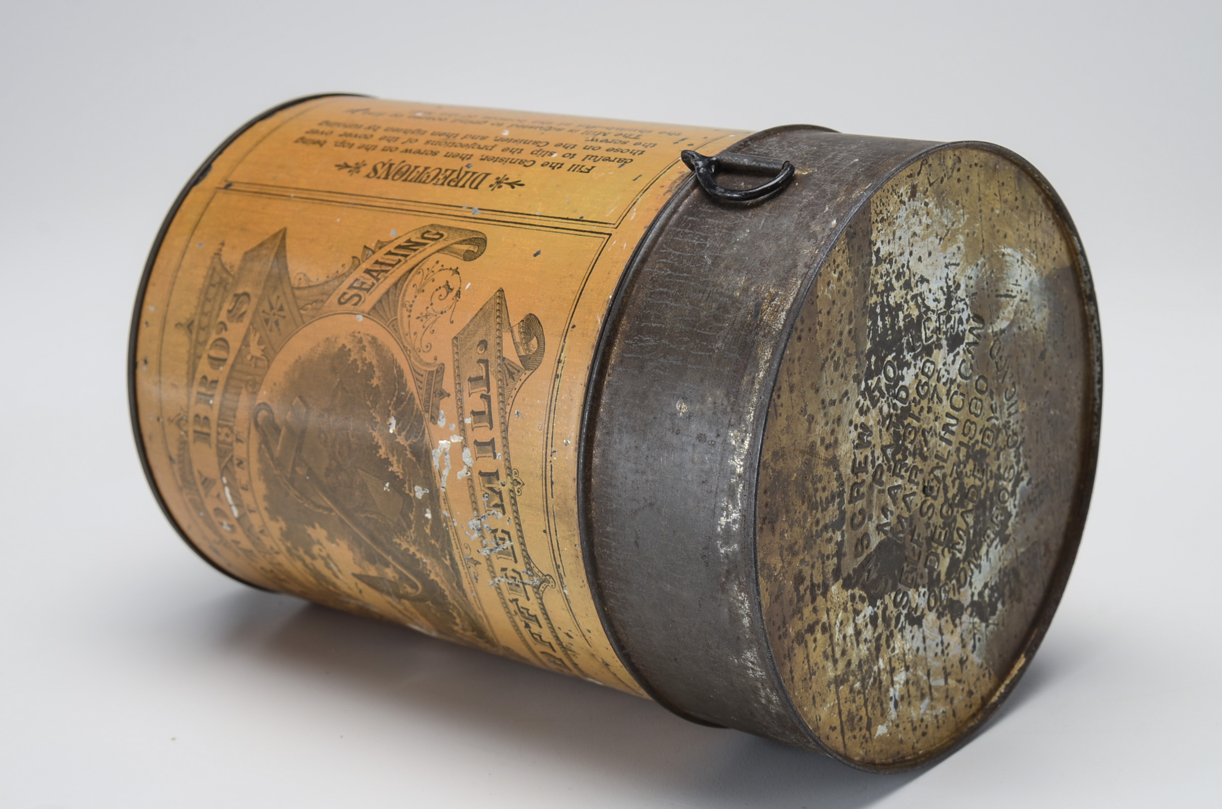 Antique Norton Bro's Coffee Mill Tin Grinder