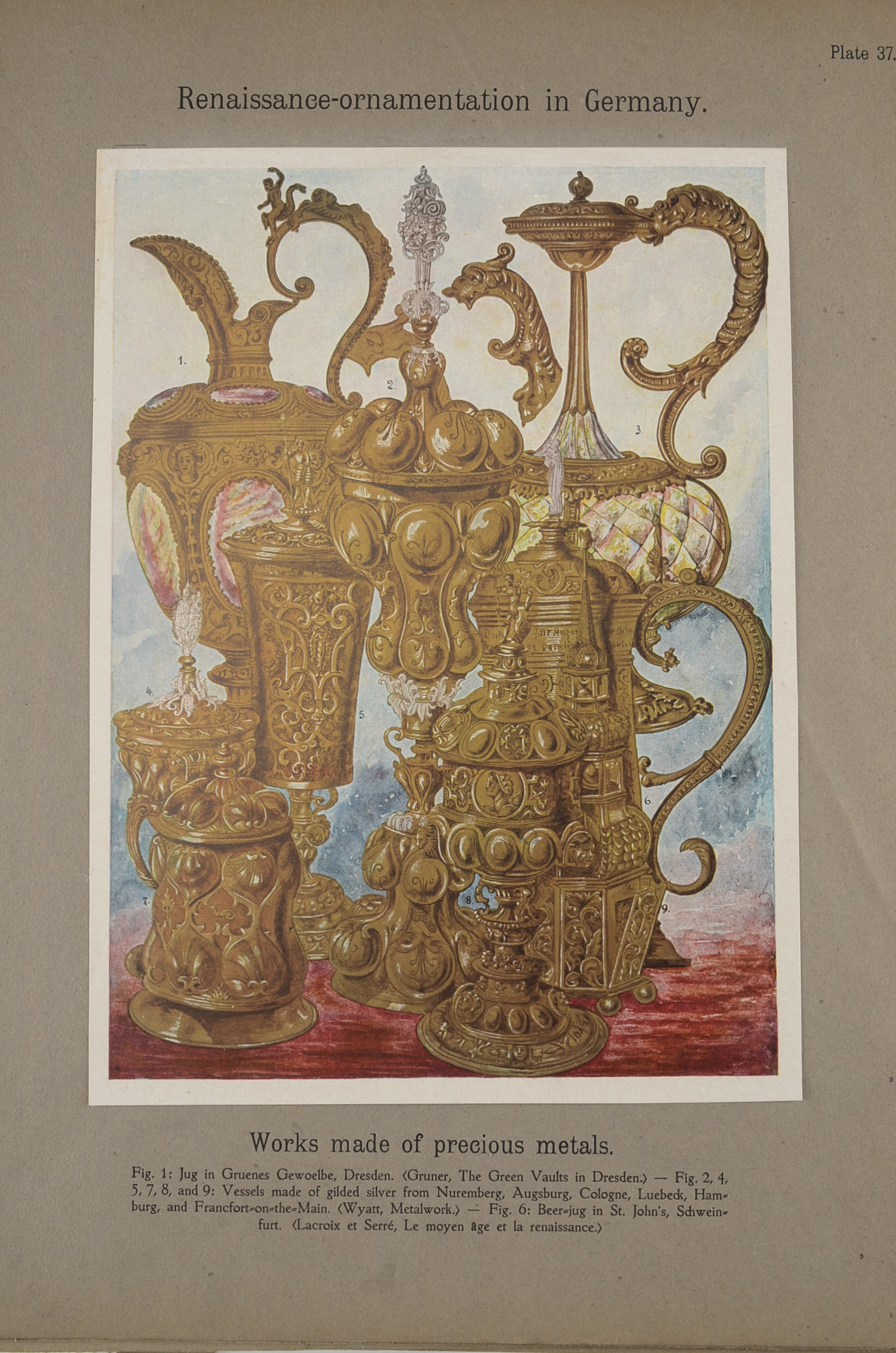 Alexander Speltz "The Coloured Ornament of All Historical Styles" Booklet of Plates