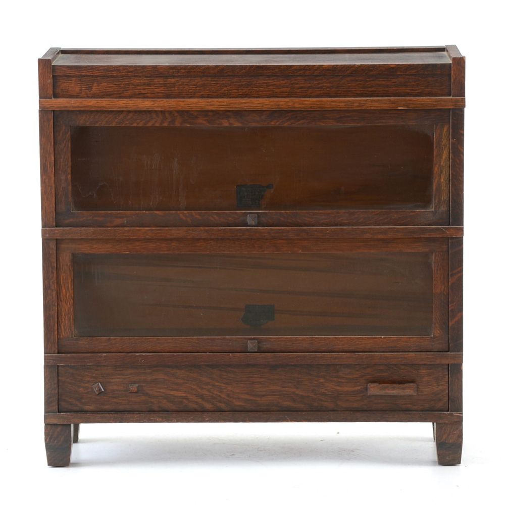 Globe Wernicke Oak Barrister Bookcase Model 308-798