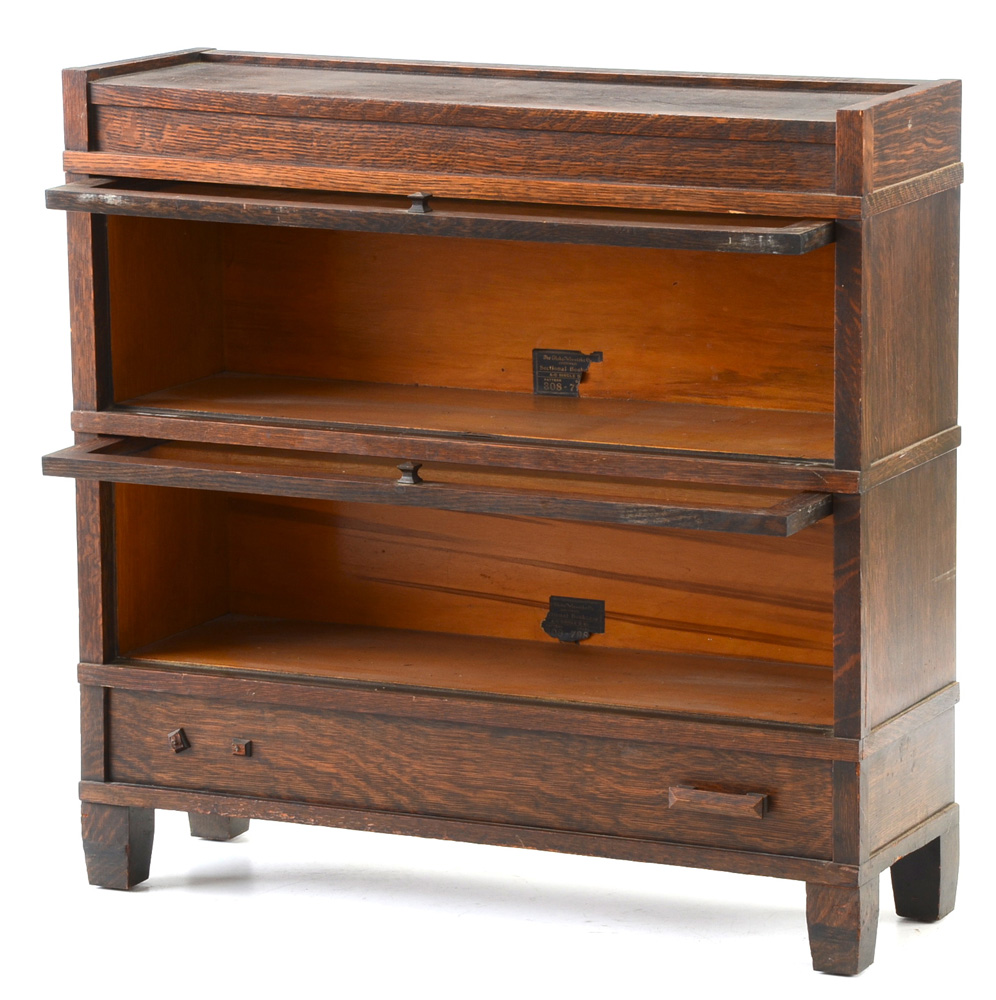 Globe Wernicke Oak Barrister Bookcase Model 308-798