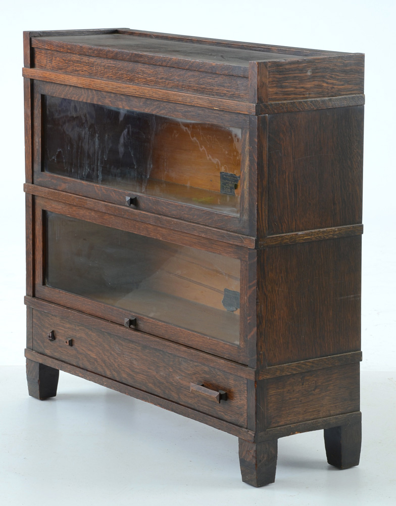 Globe Wernicke Oak Barrister Bookcase Model 308-798