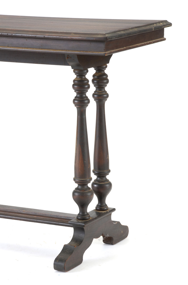 Steinkamp Furniture Walnut Finish Trestle Table