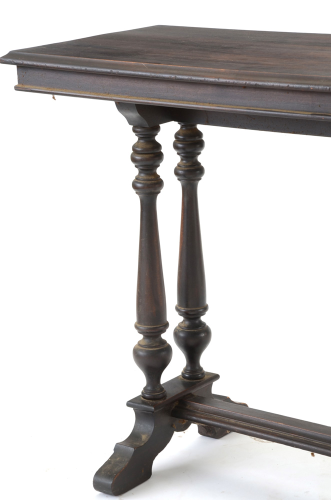 Steinkamp Furniture Walnut Finish Trestle Table