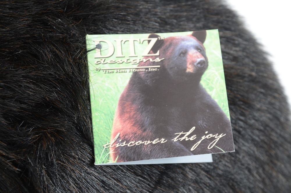 Ditz Designs Black Bear Footrest