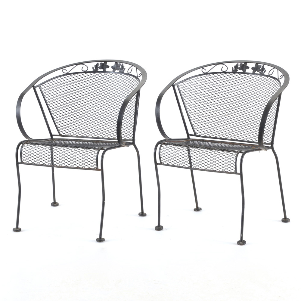 Metal Mesh Patio Chairs