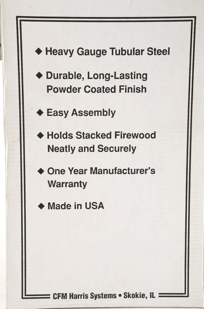 Black Metal Firewood Storage Racks