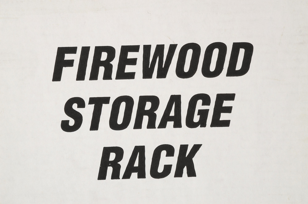 Black Metal Firewood Storage Racks