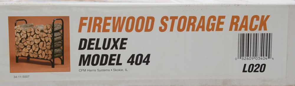 Black Metal Firewood Storage Racks