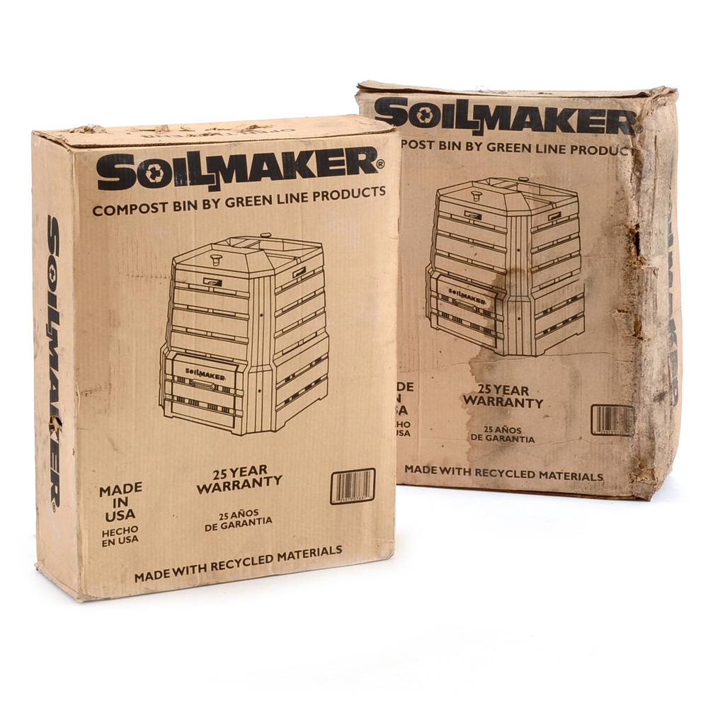 Two Soilmaker Compost Bins by Green Line Products