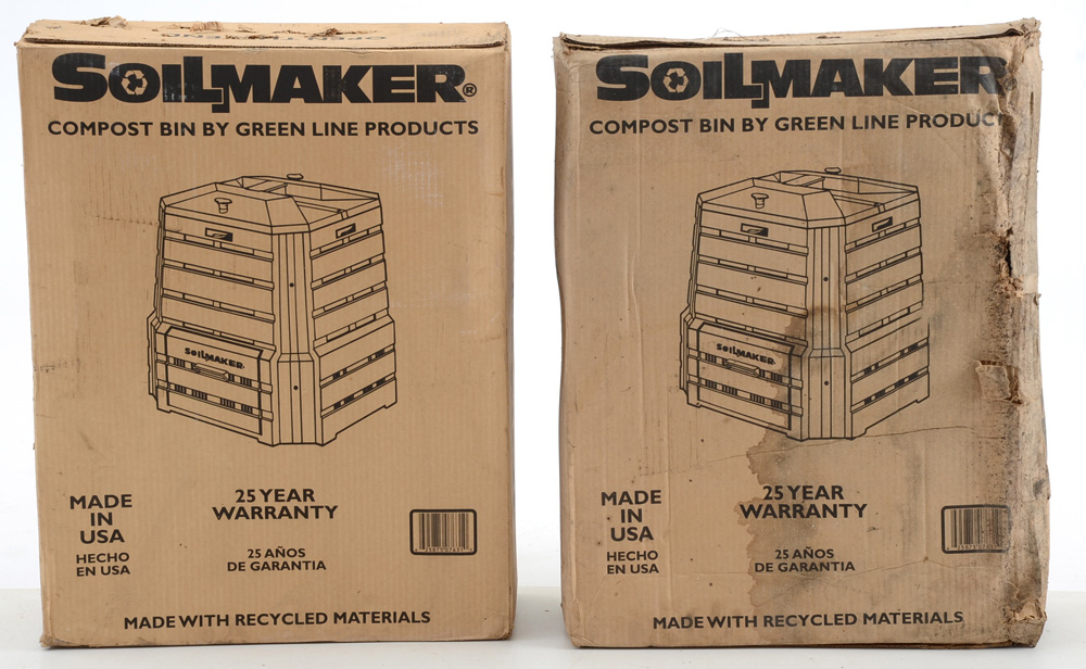 Two Soilmaker Compost Bins by Green Line Products