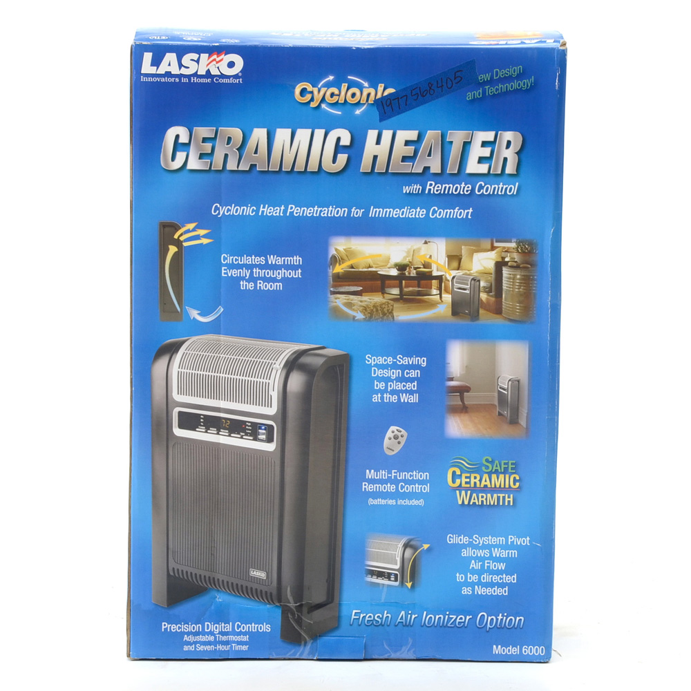 Lasko Cyclonic Ceramic Heater Model 6000