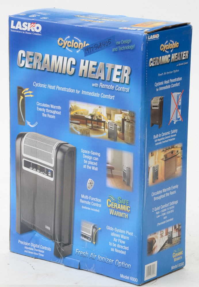 Lasko Cyclonic Ceramic Heater Model 6000