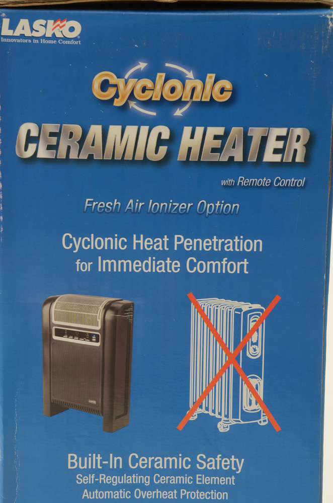 Lasko Cyclonic Ceramic Heater Model 6000