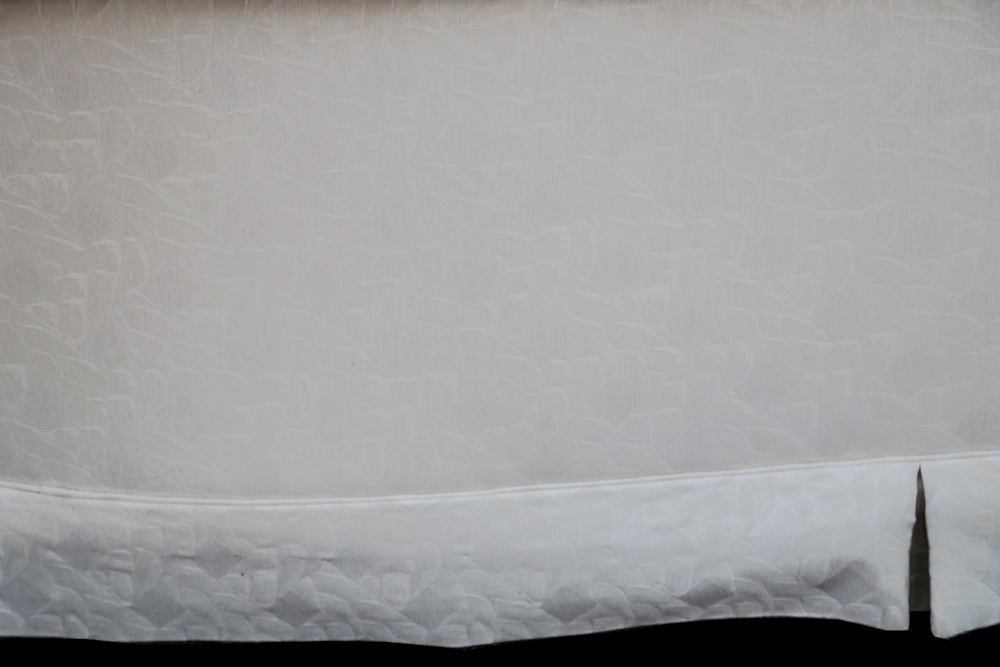 Vanguard Sofa with Ivory Jacquard Upholstery