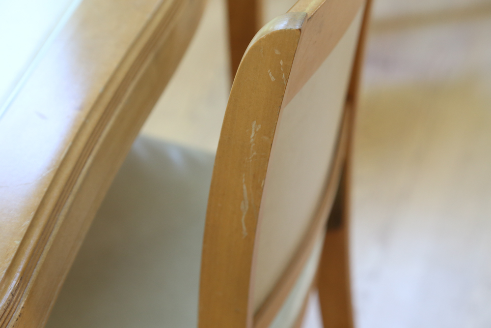 Norquist Products Vintage Folding Table with Four Chairs