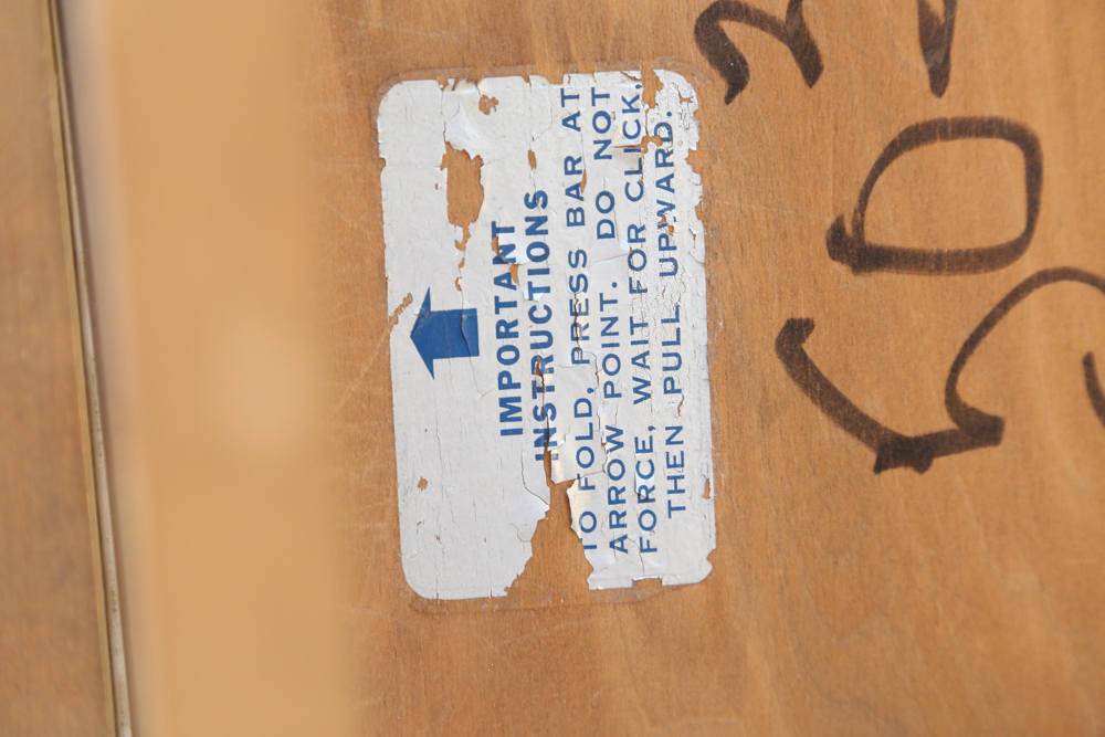 Norquist Products Vintage Folding Table with Four Chairs