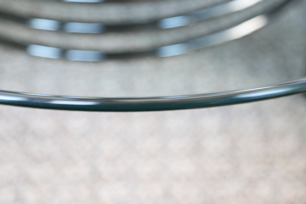 Contemporary Glass Topped Coffee Table