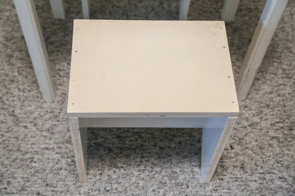 Vintage Child's Vanity with Two Stools