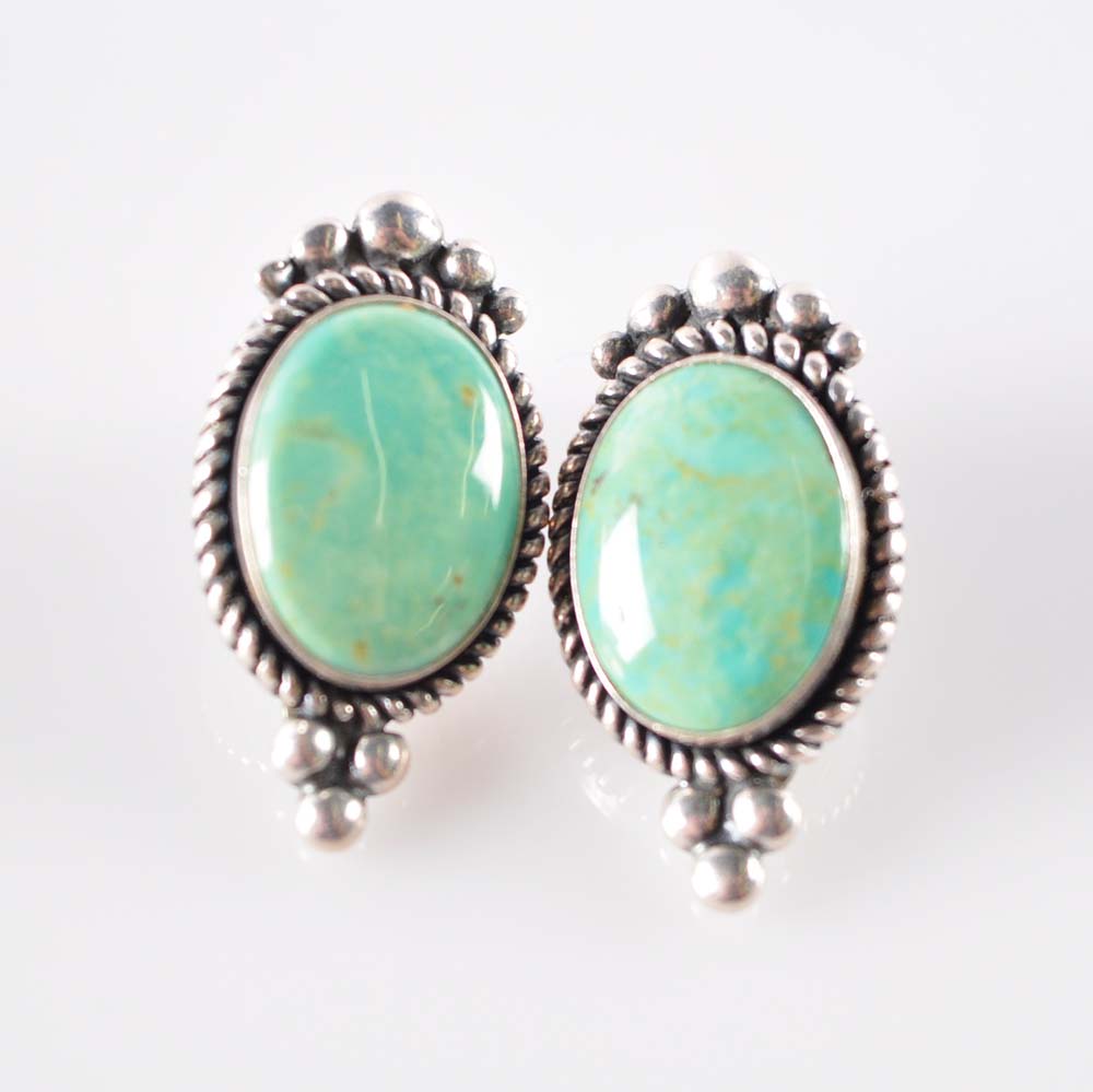 Sterling and Turquoise Ring and Earring Set