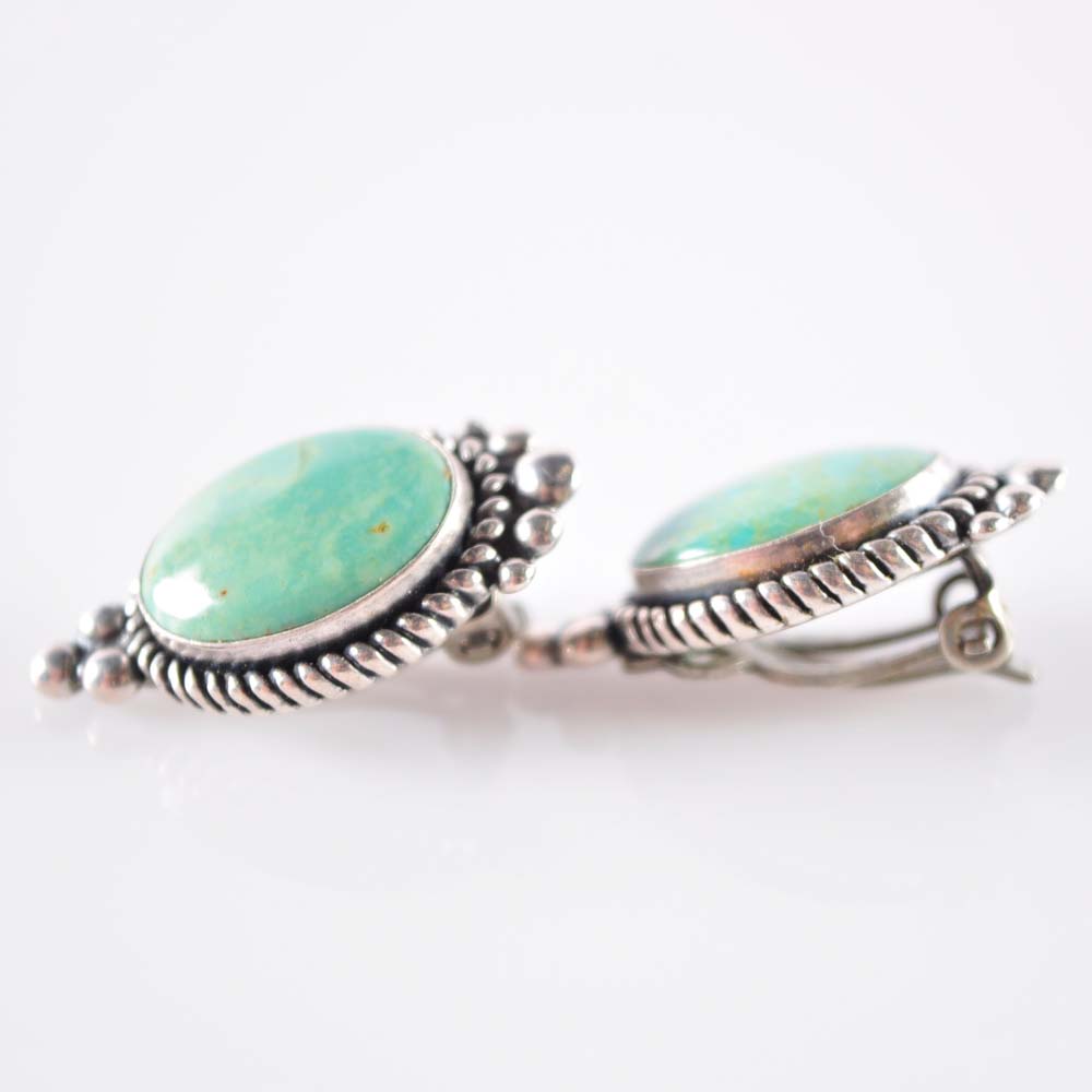 Sterling and Turquoise Ring and Earring Set