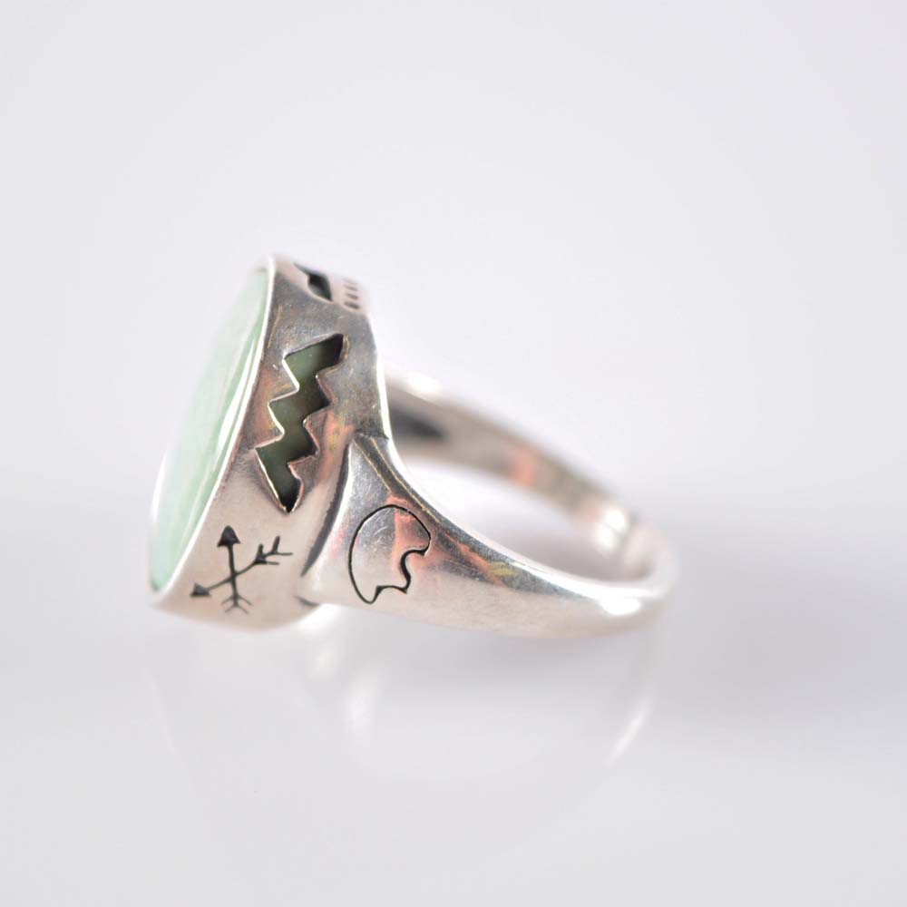 Sterling and Turquoise Ring and Earring Set