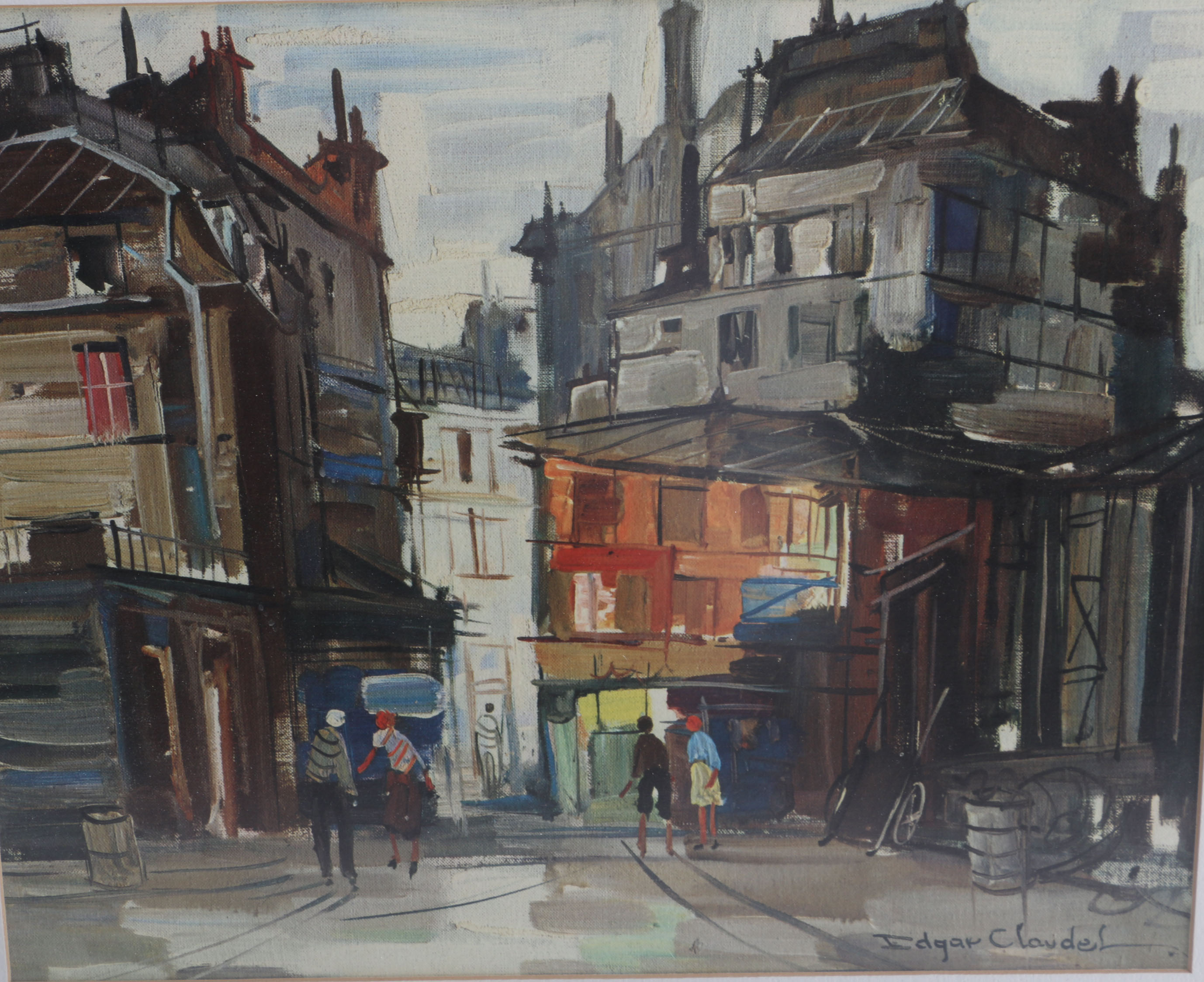 Mid- Century Edgar Claudel and F. Doumerque Offset Lithographs of Paris