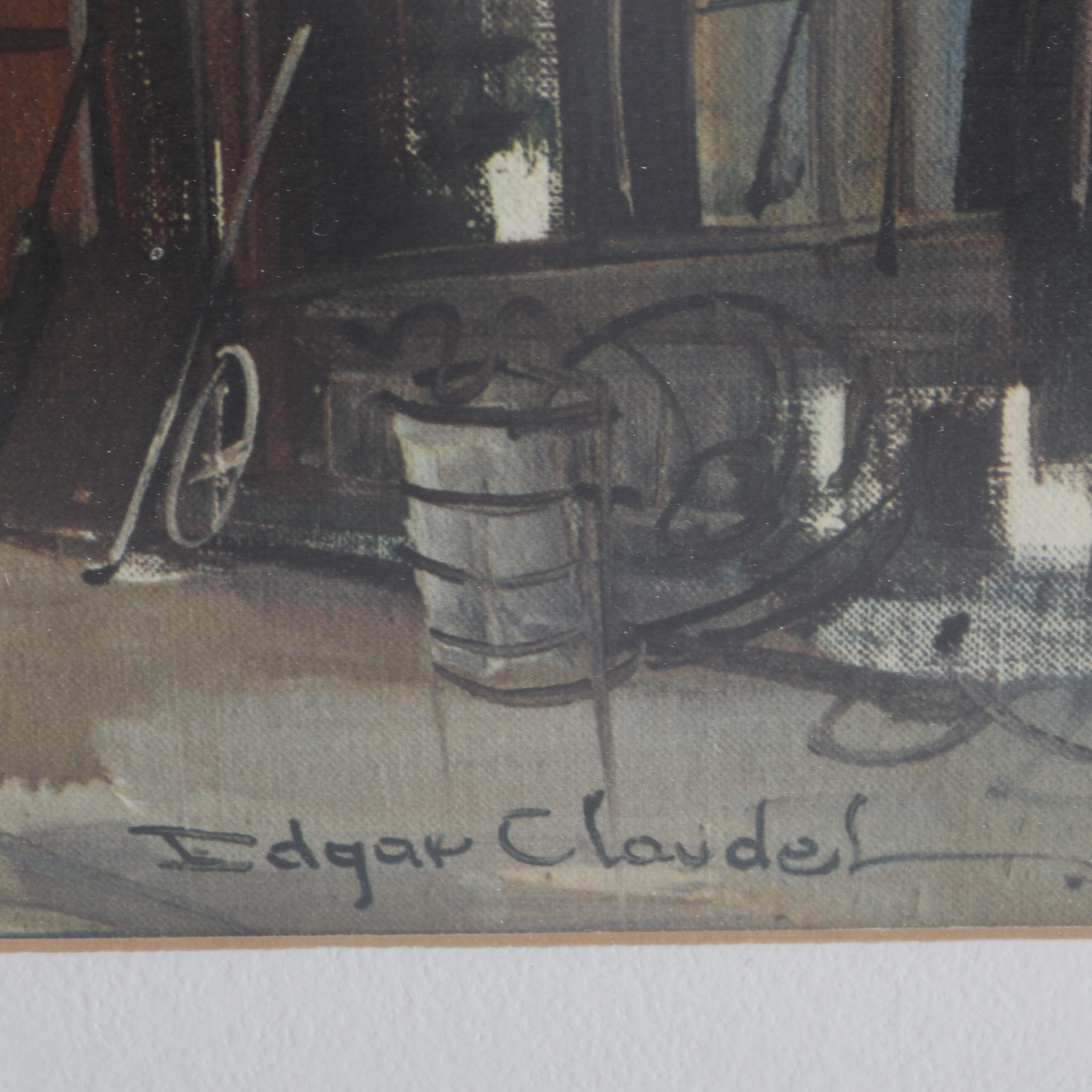 Mid- Century Edgar Claudel and F. Doumerque Offset Lithographs of Paris