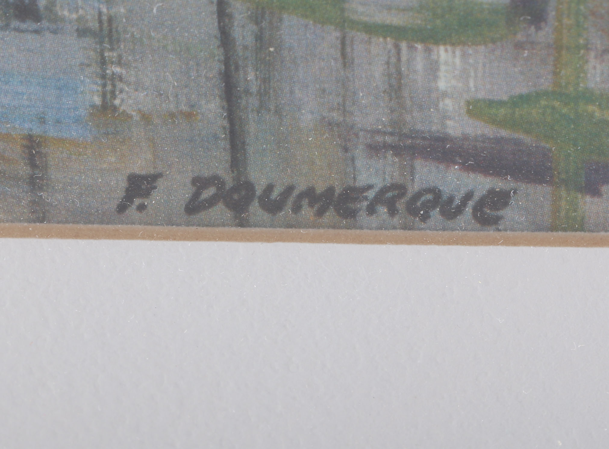 Mid- Century Edgar Claudel and F. Doumerque Offset Lithographs of Paris