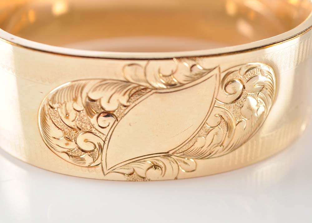 Vintage Gold Plated Bangle