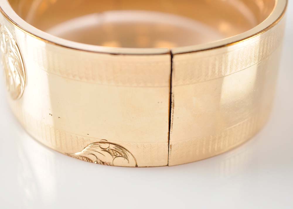 Vintage Gold Plated Bangle