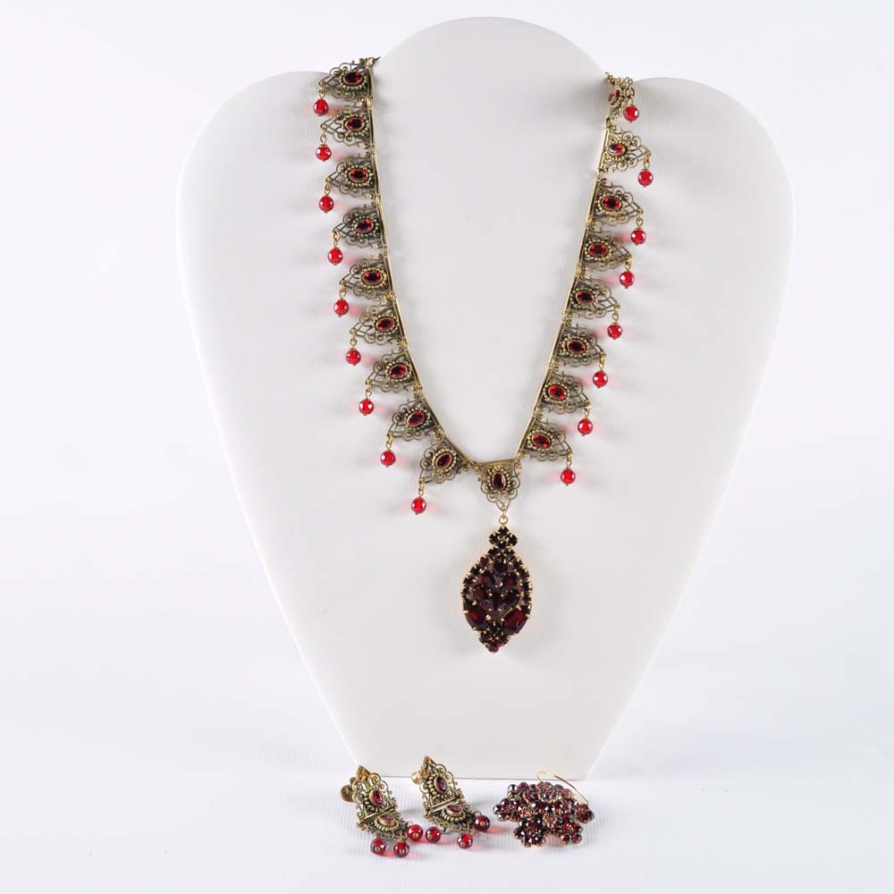 Gold-Filled Pendant and Earring Set