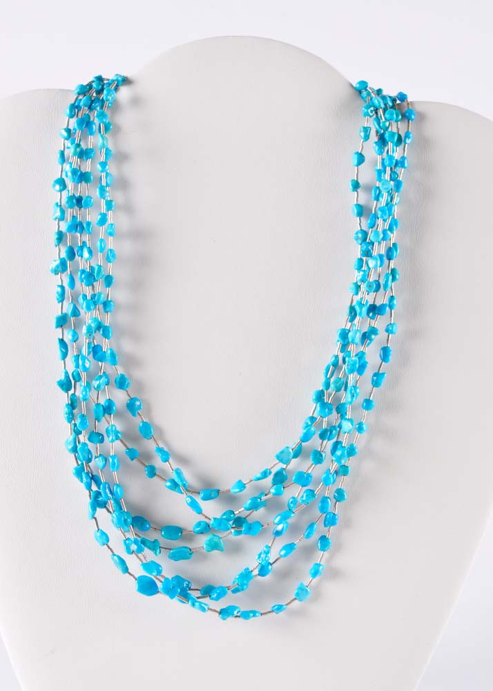 Large Assortment of Beaded Necklaces and Bracelets