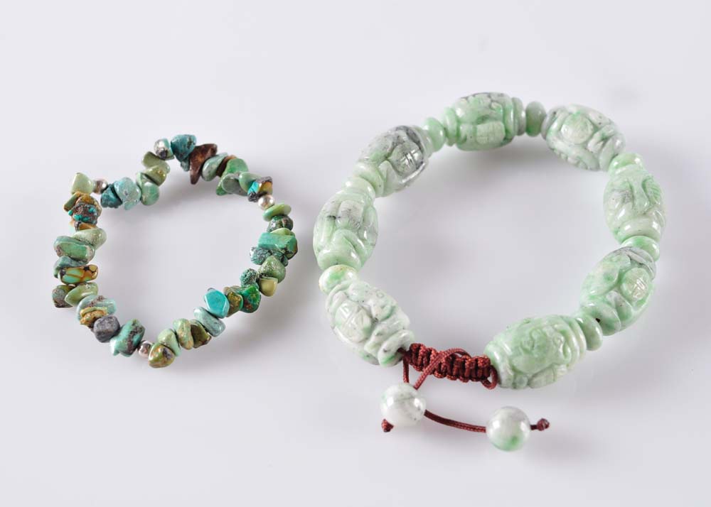 Large Assortment of Beaded Necklaces and Bracelets