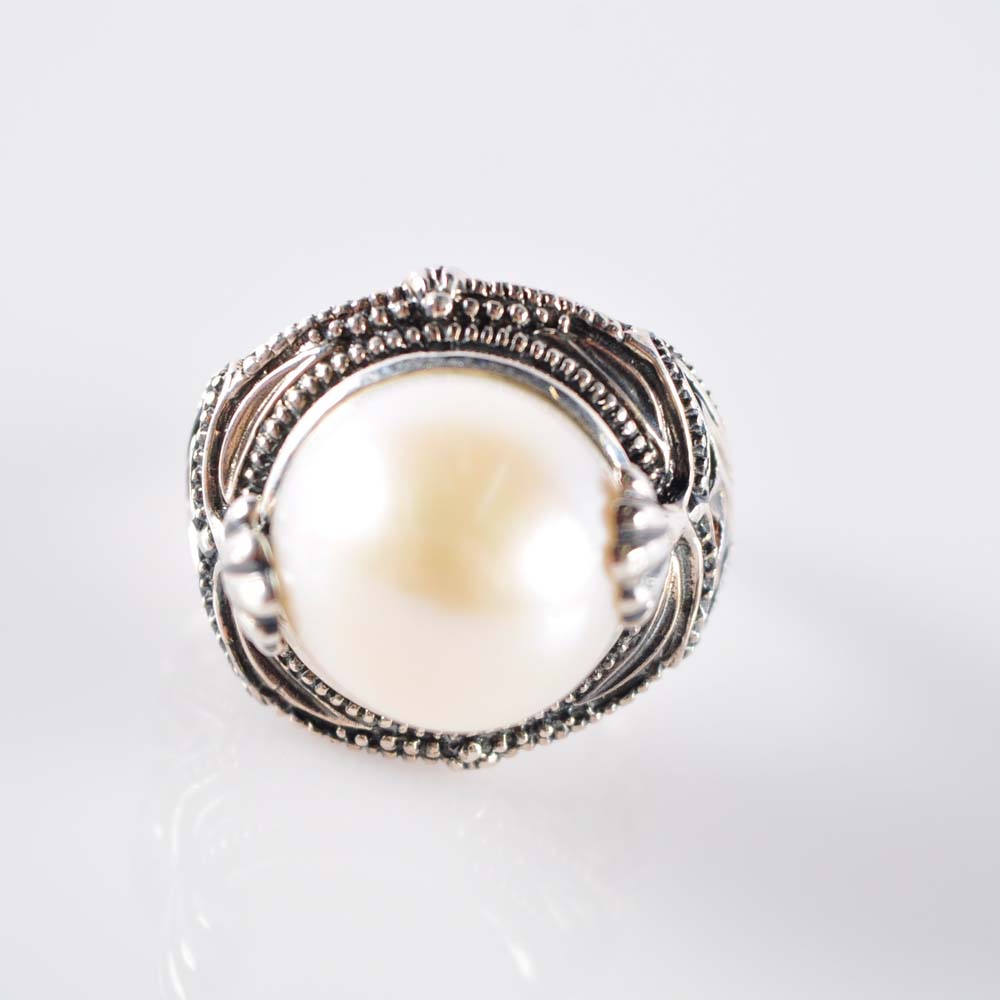 Sterling and Pearl Rings