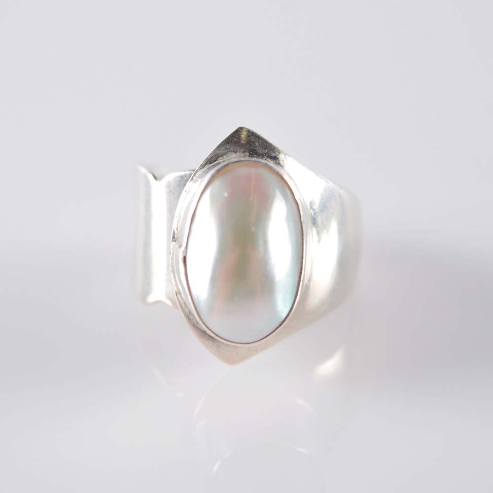 Sterling and Pearl Rings